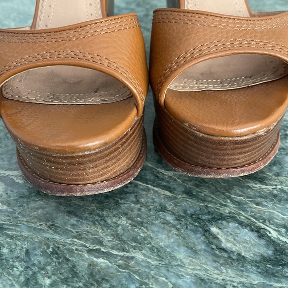 Tan Wedge Sandals — Brooks Brothers - Picture 9 of 9